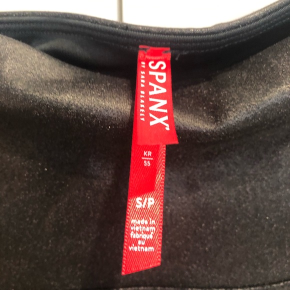 Spanx Faux Leather Moto Leggings Small - Picture 2 of 4